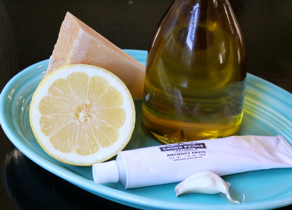 Shrimp Cesear Salad ingredients