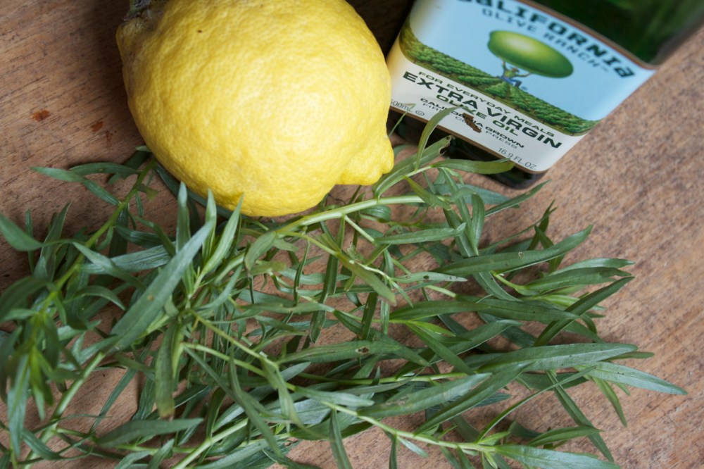 Tarragon, Lemon, Olive oil