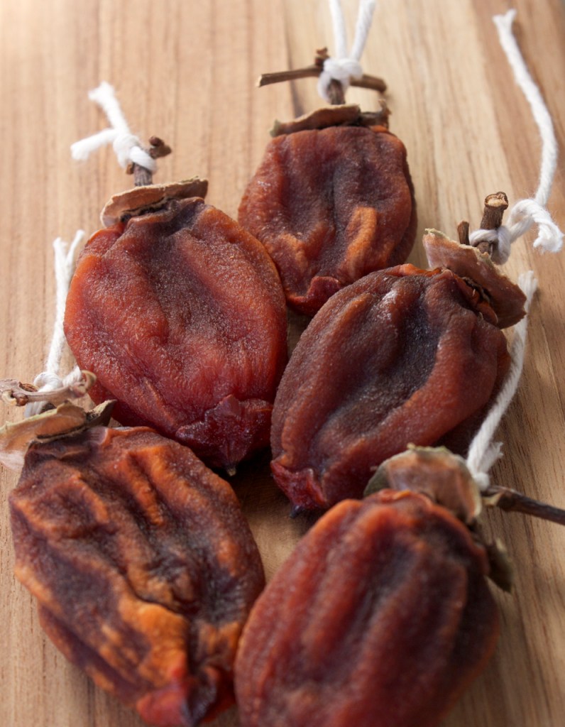 Dried whole persimmons, after 6 weeks