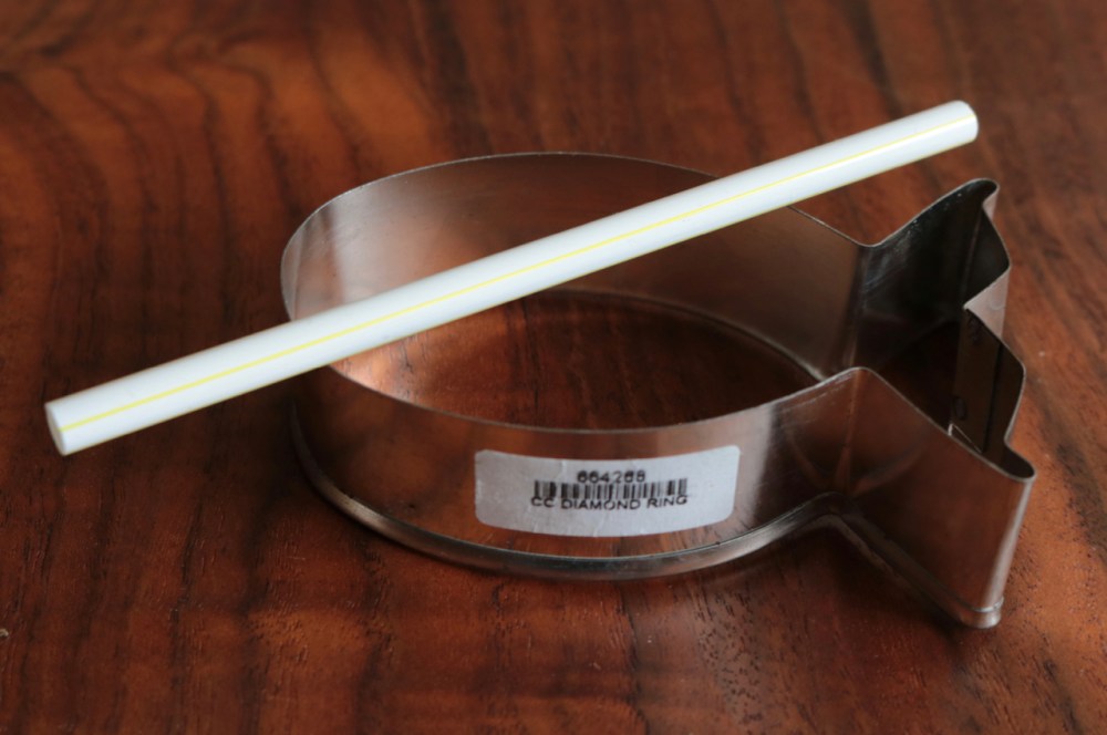 cookie cutter and straw