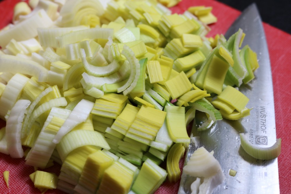 Leeks, chopped