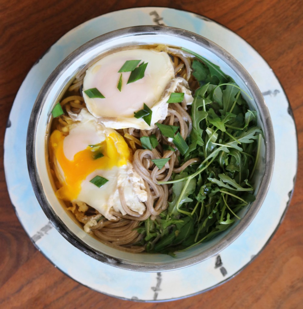 Soba with egg